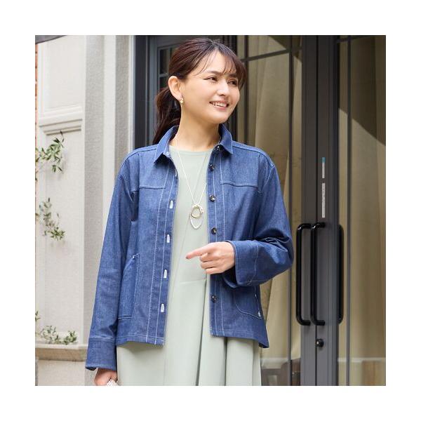 LOBJIE / ロブジェ 【洗える】デニムライクジャケット