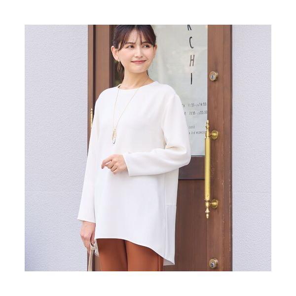 LOBJIE / ロブジェ 【洗える】ジョーゼットチュニックブラウス