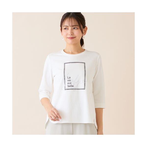 LOBJIE / ロブジェ 【洗える・日本製】フレームデザインカットソー