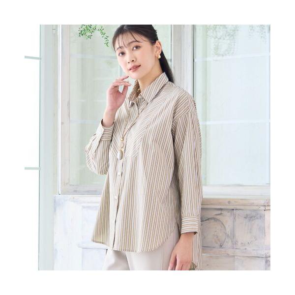 missel / ミゼール 【洗える】カラーストライプシャツ