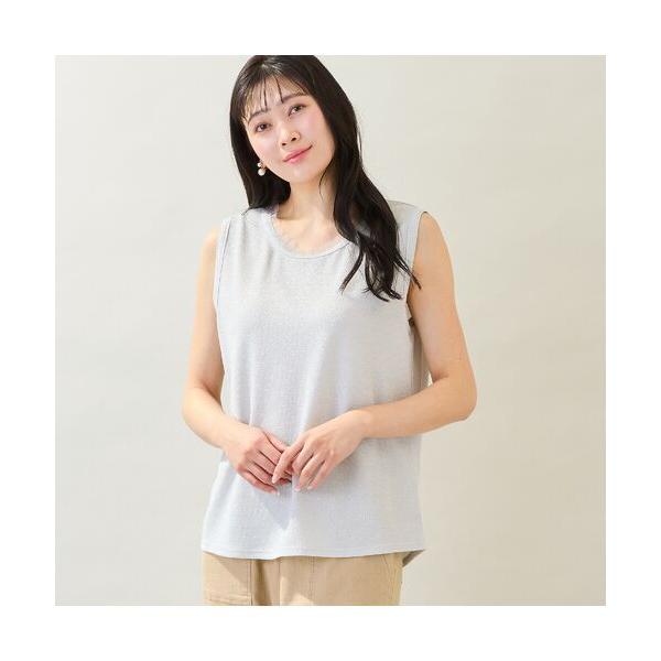 missel / ミゼール 【洗える・M〜3Lサイズ】グリッターニットタンクトップ