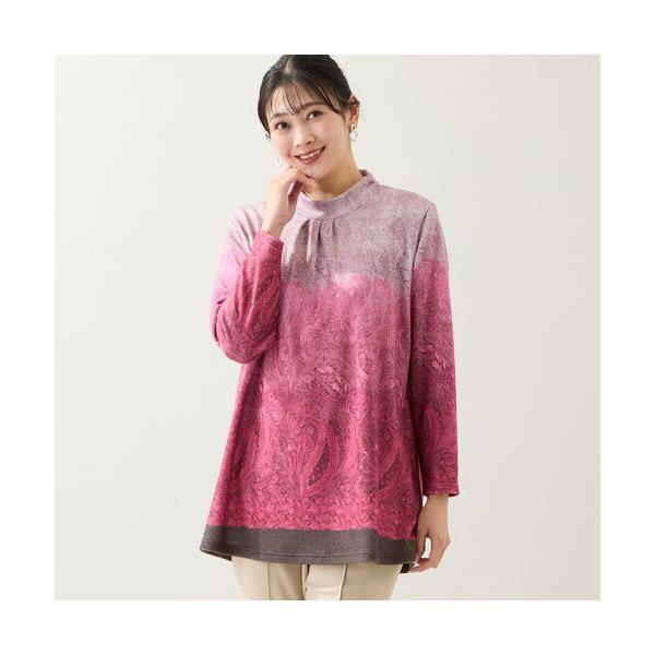 missel / ミゼール 【洗える・日本製・3L/4Lサイズあり】ペイズリー柄チュニック