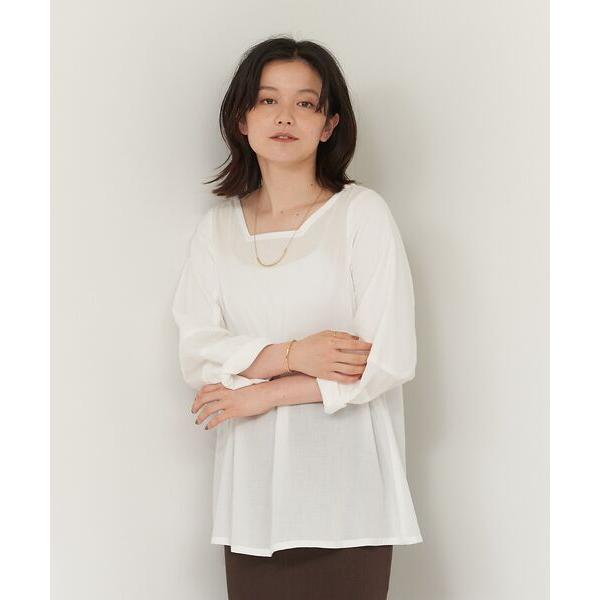 collex / コレックス オーガニックコットンサックブラウス