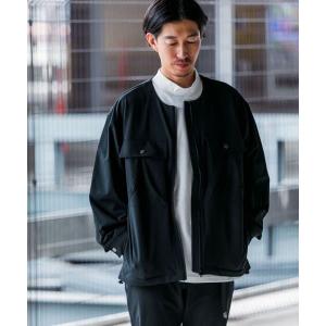 URBAN RESEARCH ITEMS / アーバンリサーチ アイテムズ 撥水×ストレッチナイロンノーカラージャケット｜selectsquare