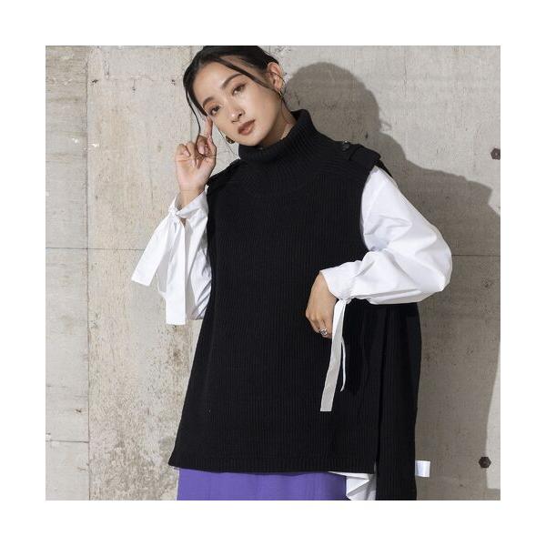 EUCLAID / エウクレイド タートルネックニットベスト