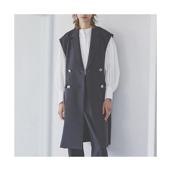 EUCLAID / エウクレイド 【雑誌掲載】ダブルボタンロングジレ