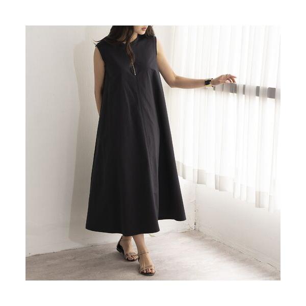 EUCLAID / エウクレイド ハーフジップ撥水ワンピース