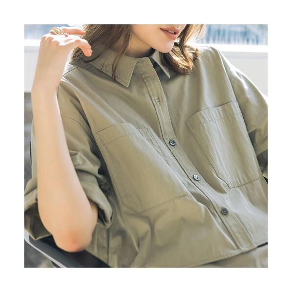 EUCLAID / エウクレイド ショート丈ワークシャツ