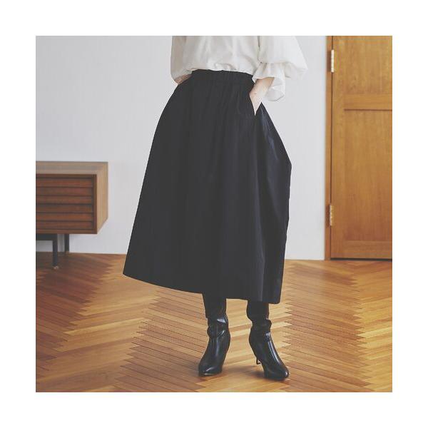 EUCLAID / エウクレイド ウエストギャザーコクーンスカート