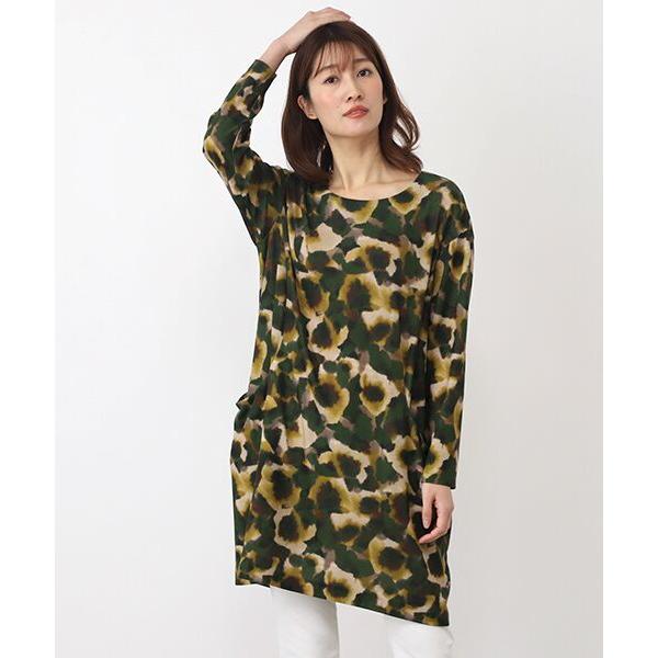 TABASA / タバサ にじみフラワープリントチュニック