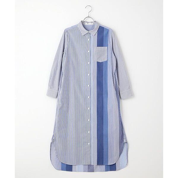 TABASA / タバサ ビッグマルチストライプシャツワンピース