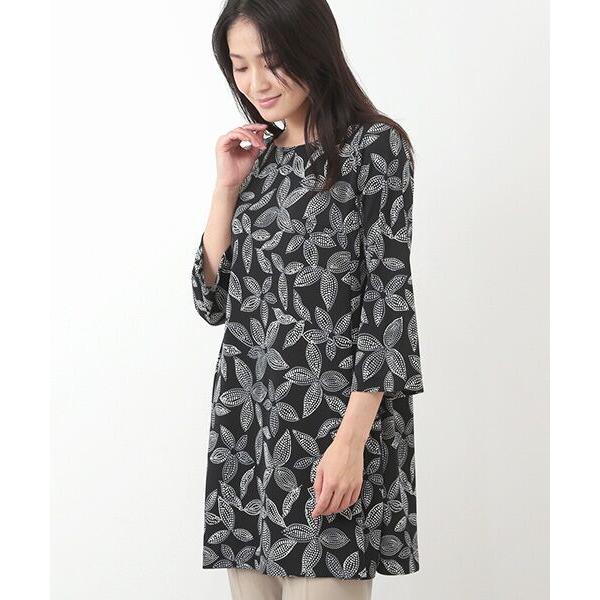 TABASA / タバサ 点描フラワープリントチュニック