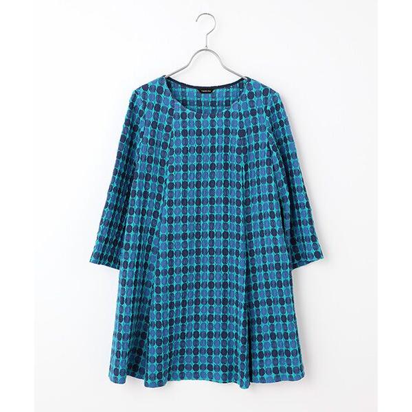 TABASA / タバサ チェックドットジャガードチュニック