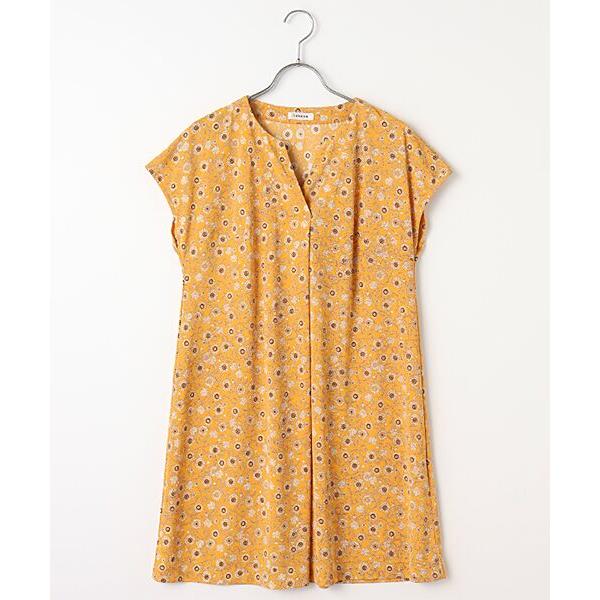 TABASA / タバサ スムース×チンツプリントチュニック