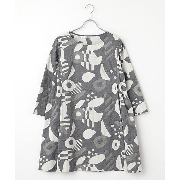 TABASA / タバサ キカ柄風通ジャガードチュニック