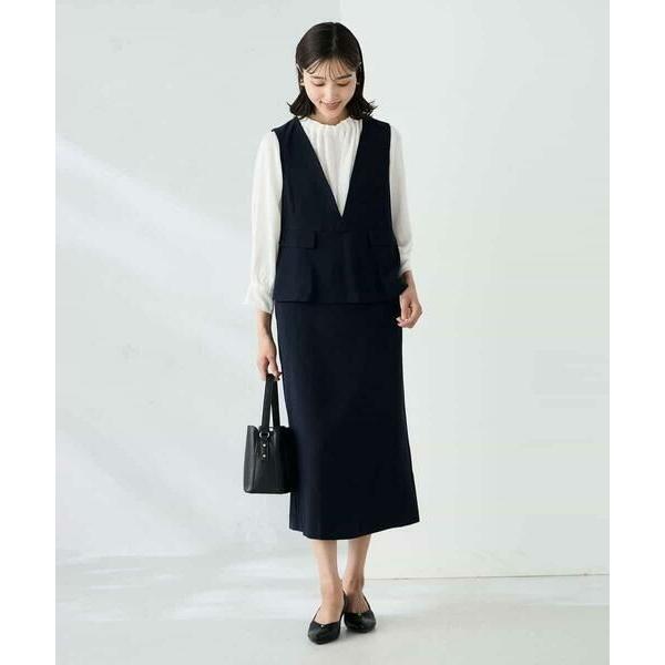 a.v.v / アー・ヴェ・ヴェ ペプラムドッキングワンピース