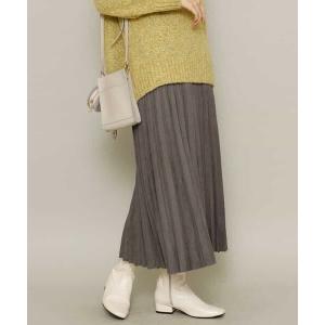a.v.v / アー・ヴェ・ヴェ フェイクスエードプリーツスカート
