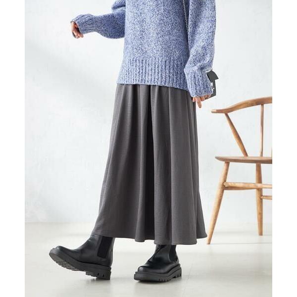 a.v.v / アー・ヴェ・ヴェ 【洗濯機で洗える】落ち感サテンギャザースカート