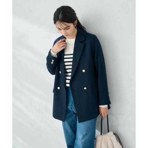 a.v.v / アー・ヴェ・ヴェ 【ストレッチ/雑誌InRed(宝島社)11月号掲載】ダブルブレスト...