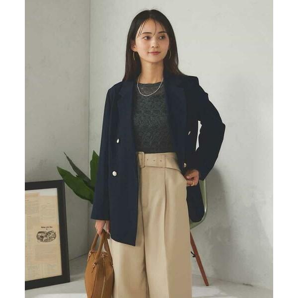 a.v.v / アー・ヴェ・ヴェ 【マシンウォッシャブル】ダブルブレストジャケット