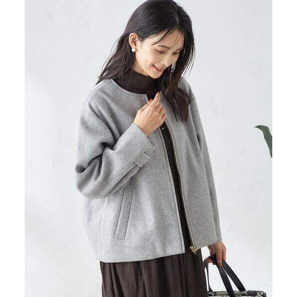 a.v.v / アー・ヴェ・ヴェ ノーカラーコクーンジャケット