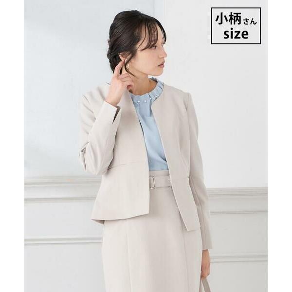 a.v.v / アー・ヴェ・ヴェ 【低身長サイズ】ダブルクロスキーネックジャケット【洗える/ストレッ...