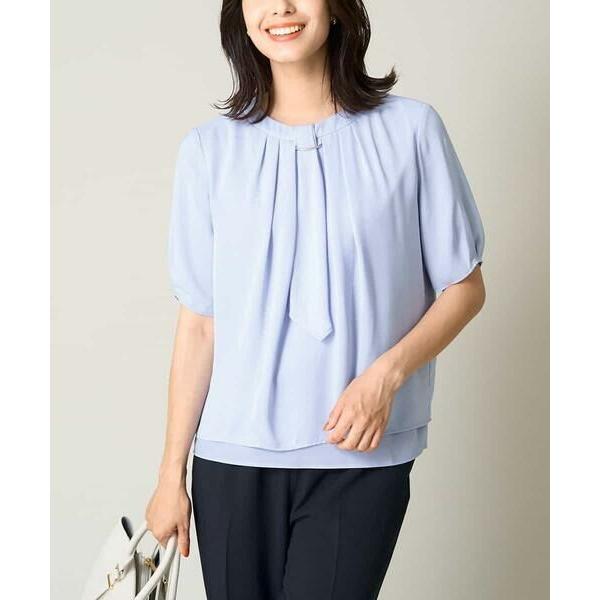 a.v.v / アー・ヴェ・ヴェ ボウタイ2wayメタルチャーム付きブラウス