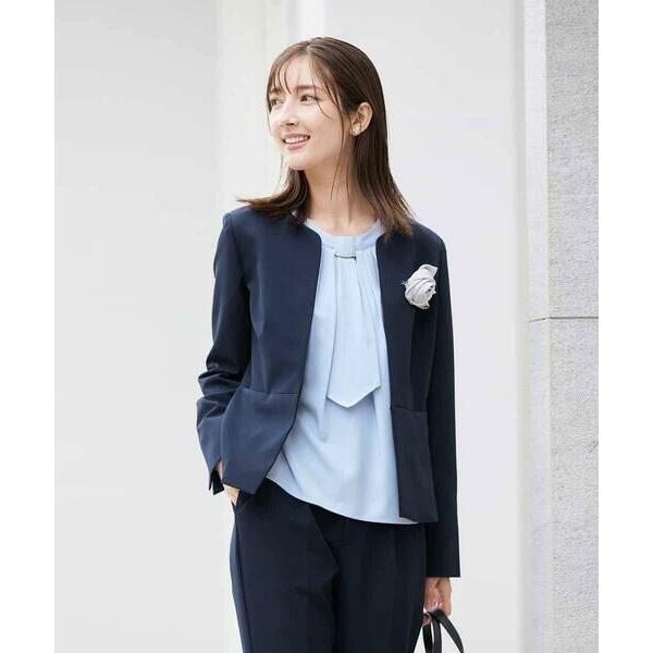 a.v.v / アー・ヴェ・ヴェ 【洗える/ストレッチ/セットアップ対応】ダブルクロスキーネックジャ...