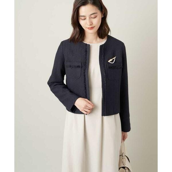 a.v.v / アー・ヴェ・ヴェ 【セットアップ対応】ツイードノーカラージャケット