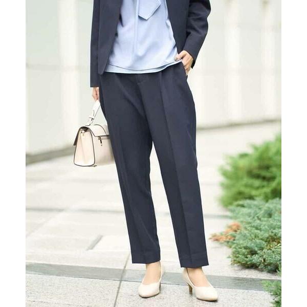 a.v.v / アー・ヴェ・ヴェ 【洗える/イージーケア】ダブルクロステーパードパンツ