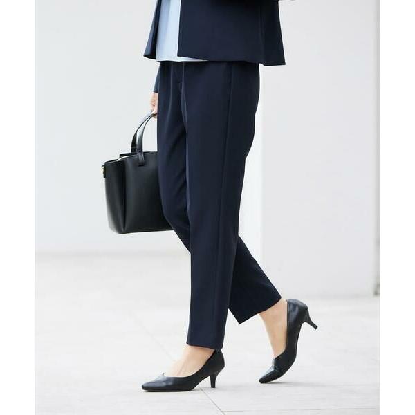 a.v.v / アー・ヴェ・ヴェ 【洗える/ストレッチ/セットアップ対応】ダブルクロステーパードパン...