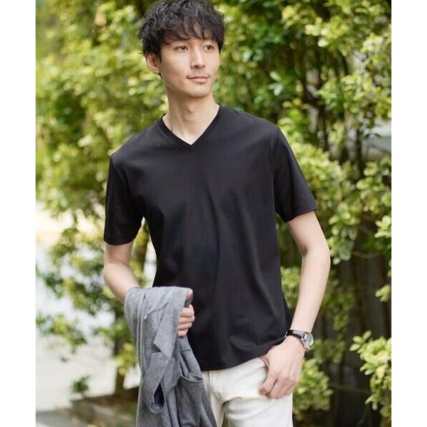 a.v.v / アー・ヴェ・ヴェ 【接触冷感/UVカット/毛玉になりにくい】シルケットスムースVネッ...