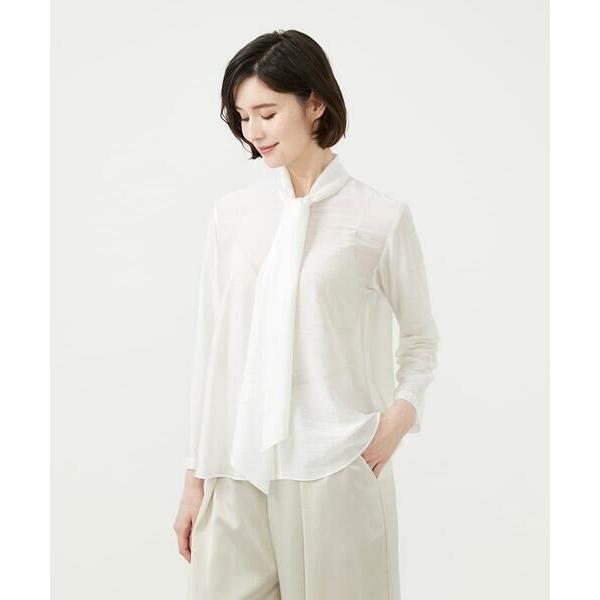 Sybilla / シビラ シアーボウタイブラウス