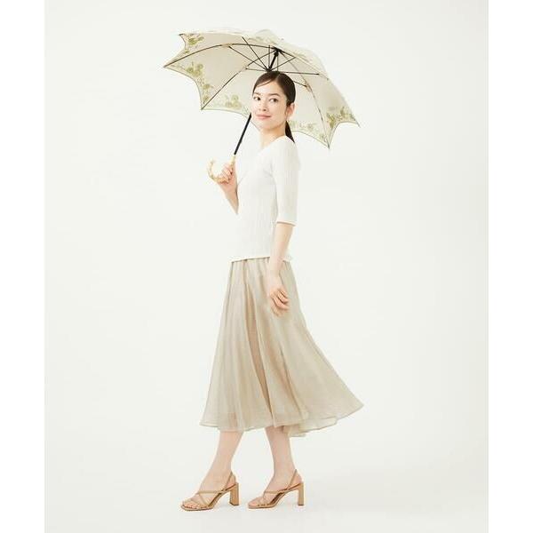 Sybilla / シビラ 【晴雨兼用・UVカット】フラワーモチーフ刺繍日傘