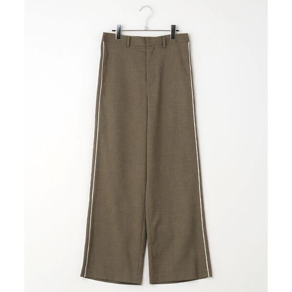 VERSEAU / ヴェルソー 先染めサイドラインストレートパンツ