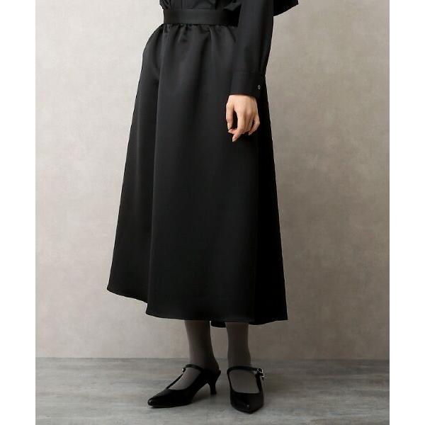 VERSEAU / ヴェルソー ヘビーサテンバックトレーンカットスカート