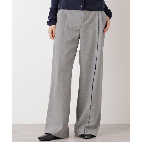 VERSEAU / ヴェルソー ウールフラノ ワイドテーパードパンツ