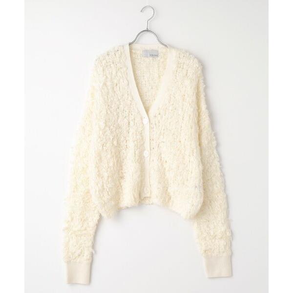 VERSEAU / ヴェルソー エアリーフェザーニットカーデ