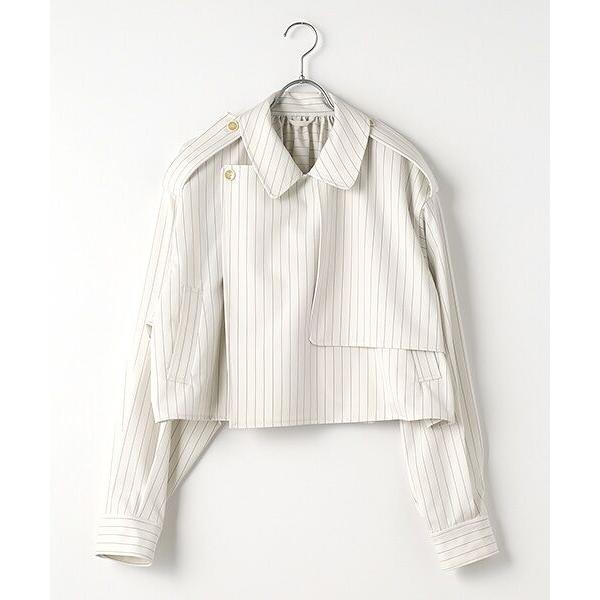 VERSEAU / ヴェルソー ショートトレンチ・ストライプブルゾン