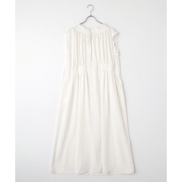 VERSEAU / ヴェルソー フレンチスリーブスモッキングOP