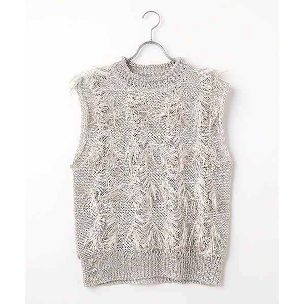 VERSEAU / ヴェルソー サマーヤーンフリンジベスト