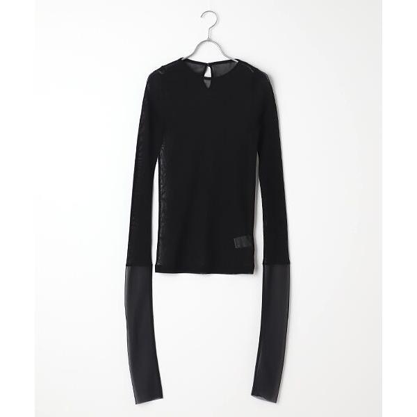 STYLE ＆ EDIT / スタイル＆エディット チュールロングスリーブカットソー