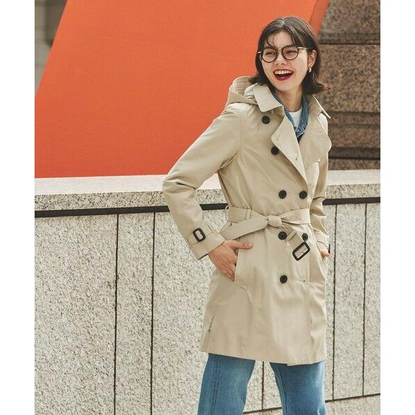 AIGLE / エーグル GORE-TEX 防水 透湿 防風 ゴアテックス フーデッドロングトレンチ...