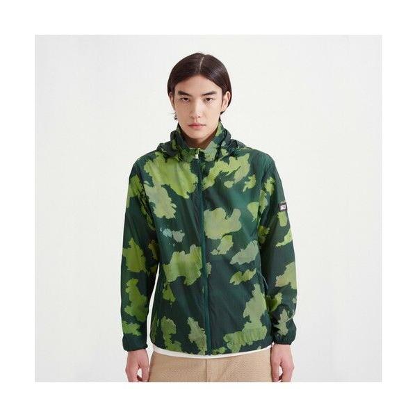 AIGLE / エーグル 撥水 エクストラライトプリントフーデッドジャケット