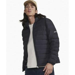 BRONZE 56K FAUX SUEDE PUFFER JACKET ネイビー メンズ