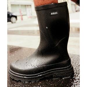 AIGLE（エーグル） 長靴 レインブーツ チャンキーヒール ミッドレイン