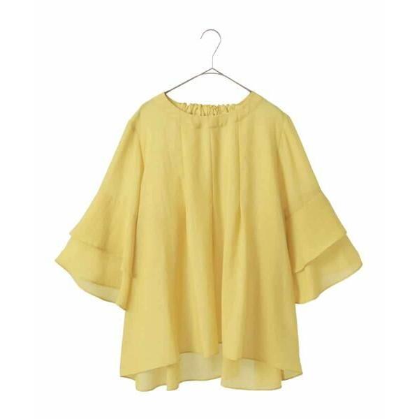 HIROKO BIS GRANDE / ヒロコビス グランデ 【大きいサイズ】タックフレアエアリーブ...