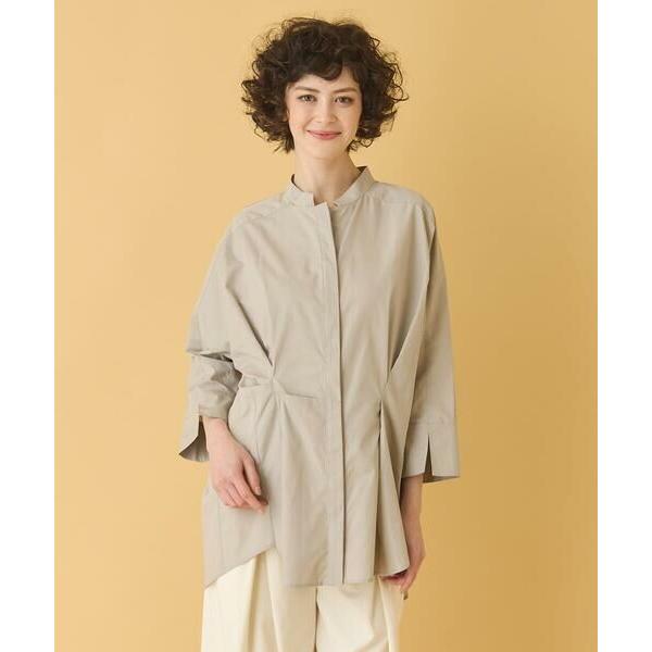 HIROKO BIS GRANDE / ヒロコビス グランデ 【大きいサイズ】バンドカラータックデザ...