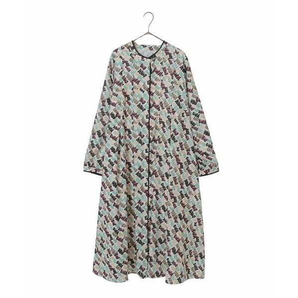 HIROKO BIS GRANDE / ヒロコビス グランデ 【大きいサイズ】ペイント柄タックフレア...