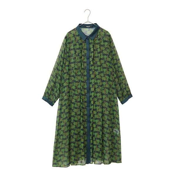 HIROKO BIS GRANDE / ヒロコビス グランデ 【大きいサイズ】ボタニカルプリント楊柳...